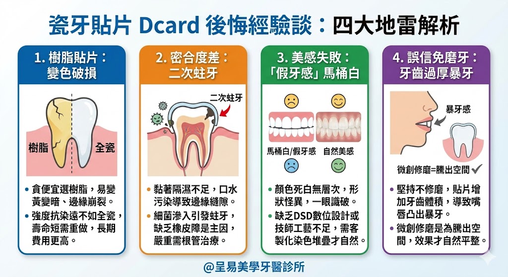 瓷牙貼片 Dcard 後悔經驗談：四大地雷解析